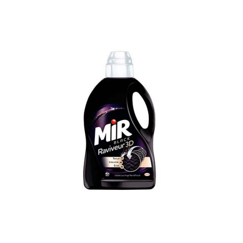 Mir Black Ravive et Répare 750ml - Lessive Liquide Noir & Couleurs Foncés  Savon Liquide 12 Lavages MRM00229 - Sodishop