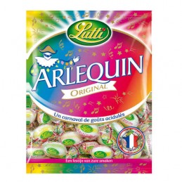 LUTTI ARLEQUIN - Bonbons Arlequin Original - Sachet de 400g - Confiseries  colorées et acidulées pour tous les goûts ! - Lot De 4 - Vendu Par Lot