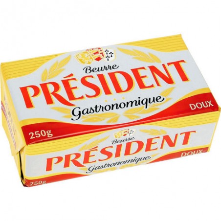 Président Beurre Doux Plaquette Lait Entier
