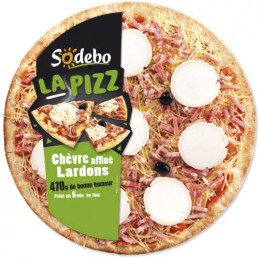 PIZZA CHEVRE AFFINE LARDONS...