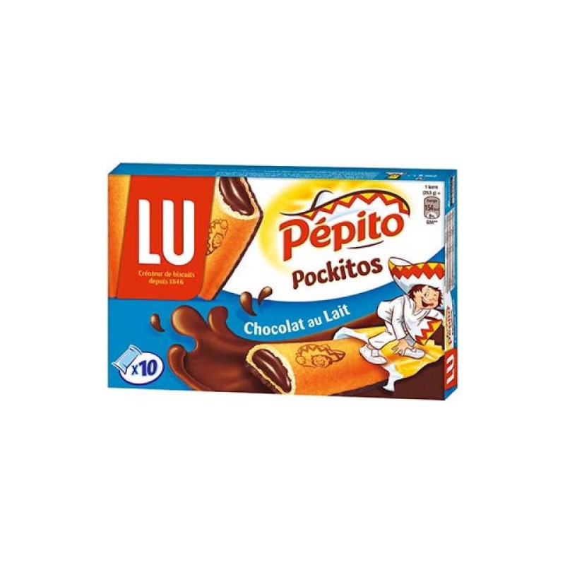 Livraison à domicile Pépito Pockitos lait x10, 295g
